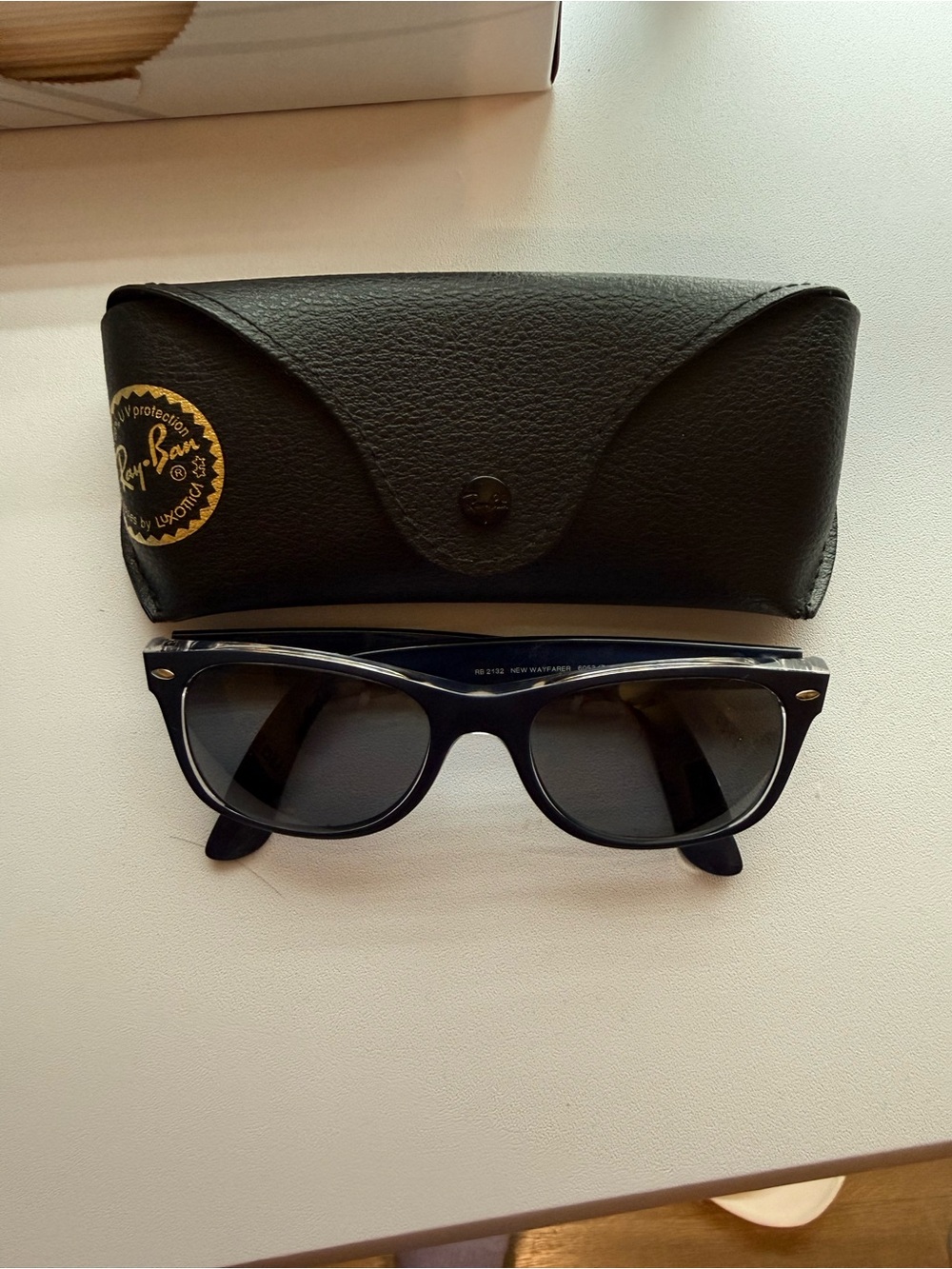 Ray-Ban NAVY Sunglasses (prescription) with Black Case - SEE DESCRIPTION